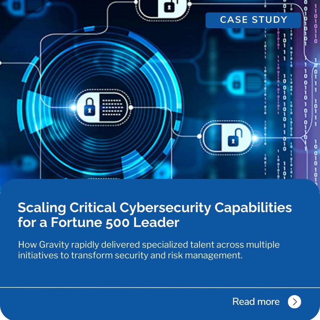 Case Study Cybersecurity and Risk Staffing Gravity IT Resources