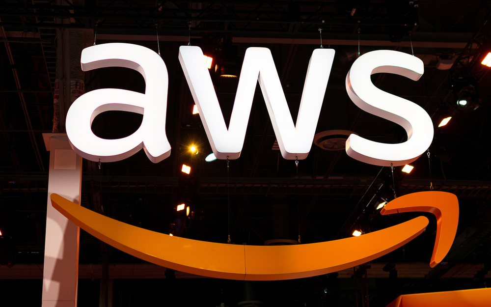 Large,Aws,Sign.,Amazon,Web,Services,(aws),Is,A,Subsidiary aws
